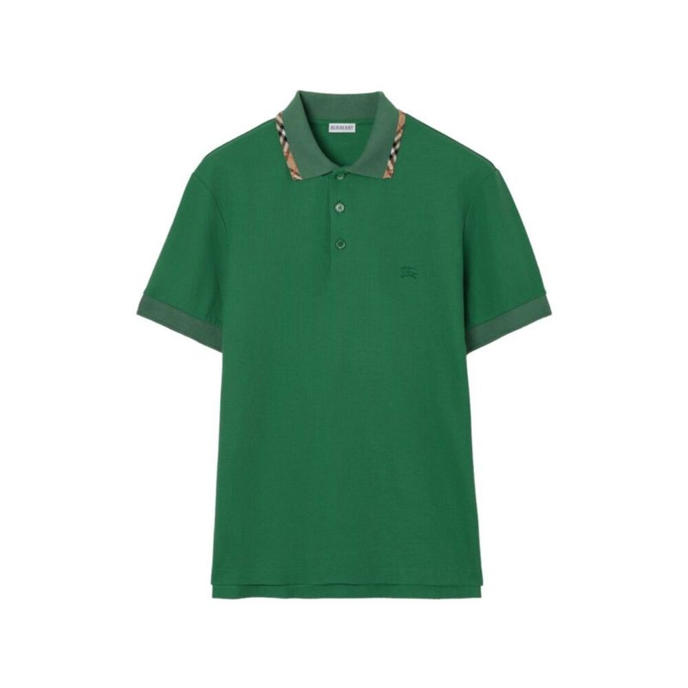 Burberry Men Logo Cotton Polo Shirt